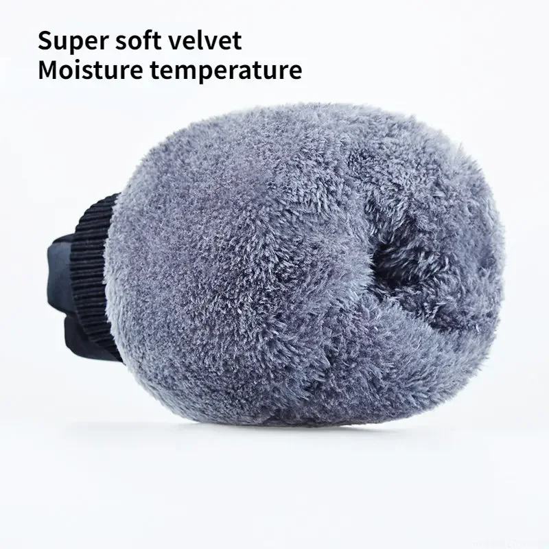 2022 Youpin قفازات تزلج شتوية مقاوم للماء ، المضادة للانزلاق ، أفخم وسميكة قفازات شاشة لمس دافئة لركوب الدراجات في الهواء الطلق الرجال والنساء