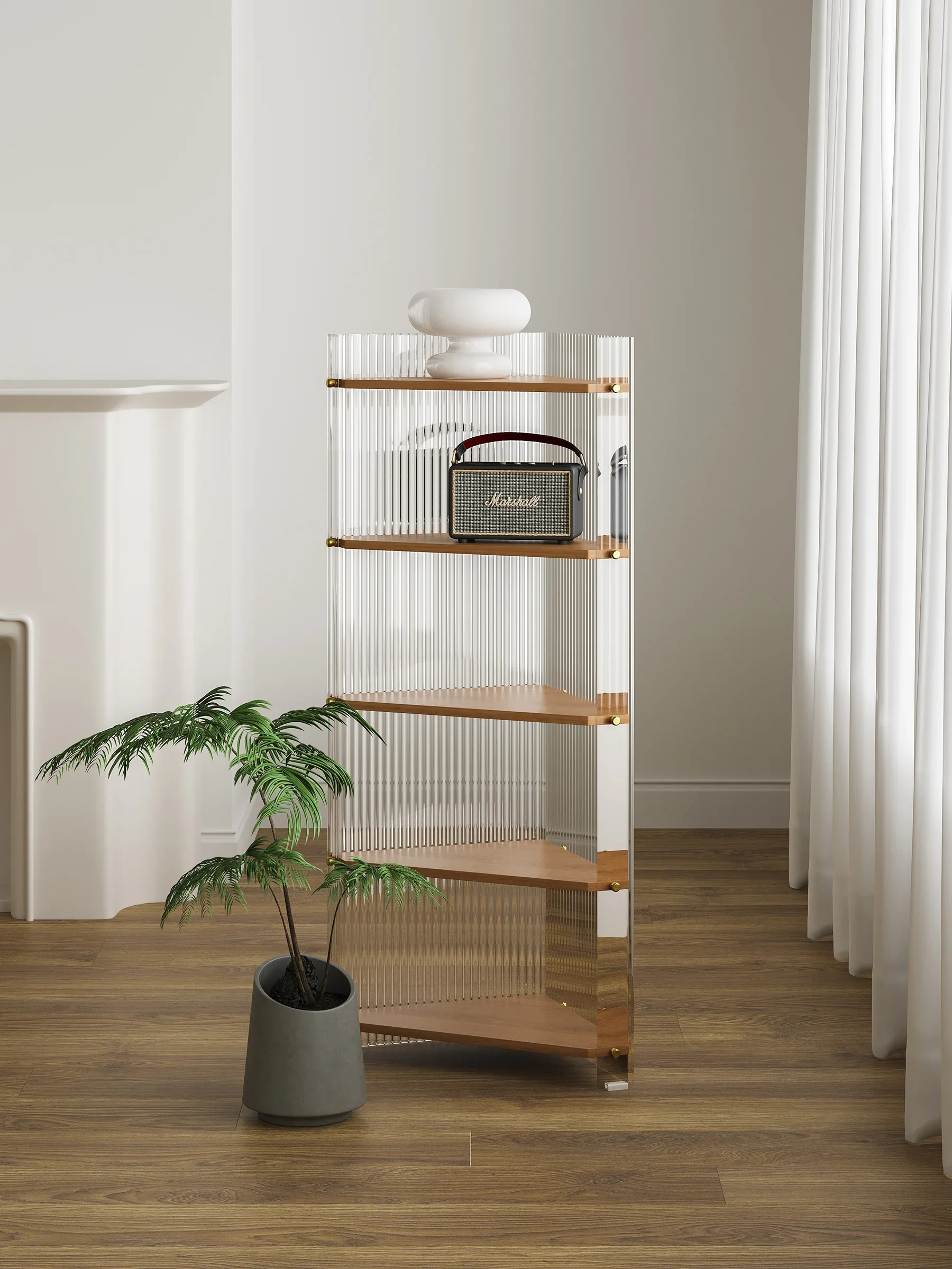 Simple ins wall triangular shelf, multi-functional wall cabinet, commercial home atmosphere furniture storage rack