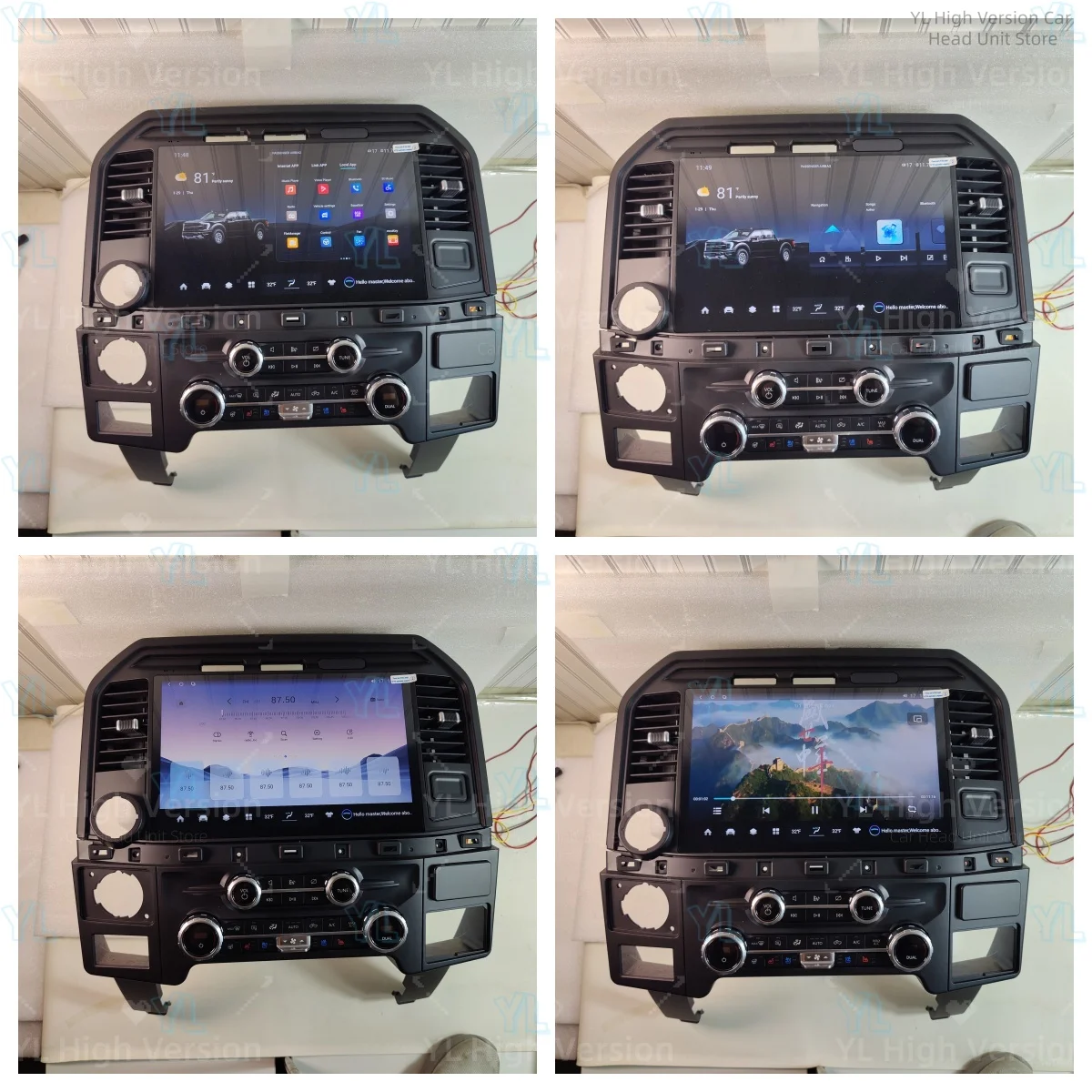 

13.3" Screen For Ford Raptor F150 F250 F350 F450 F650 2015-2025 Recorder Stereo GPS Navigation Media Auto Video Carplay Unit 4G