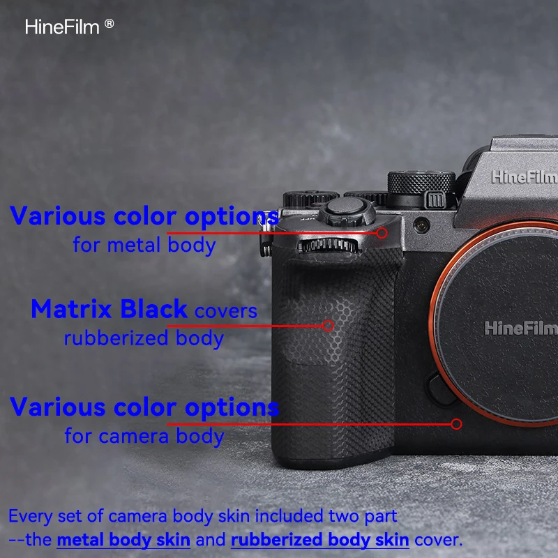 Naklejka Hinefilm na aparat Sony A7M5 A7V, wysokiej jakości folia ochronna A75, naklejka na aparat ILCE-7M5, folia na aparat A7 V, okleina ochronna. — zdjęcie produktu 2