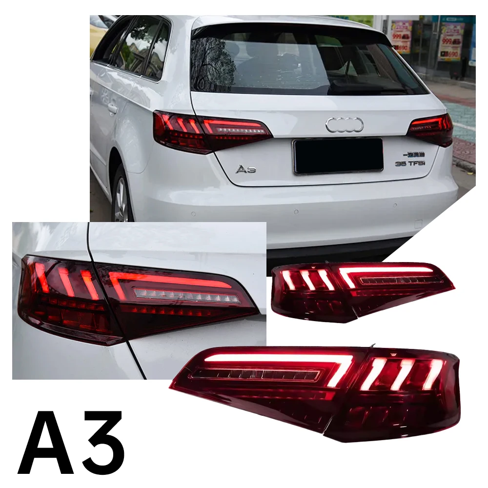 

Car Light for Audi A3 Taillights Sportback 2013-2016 S3 Sportback Rear Lamp Drl Dynamic Signal Reverse Automotive Accessories