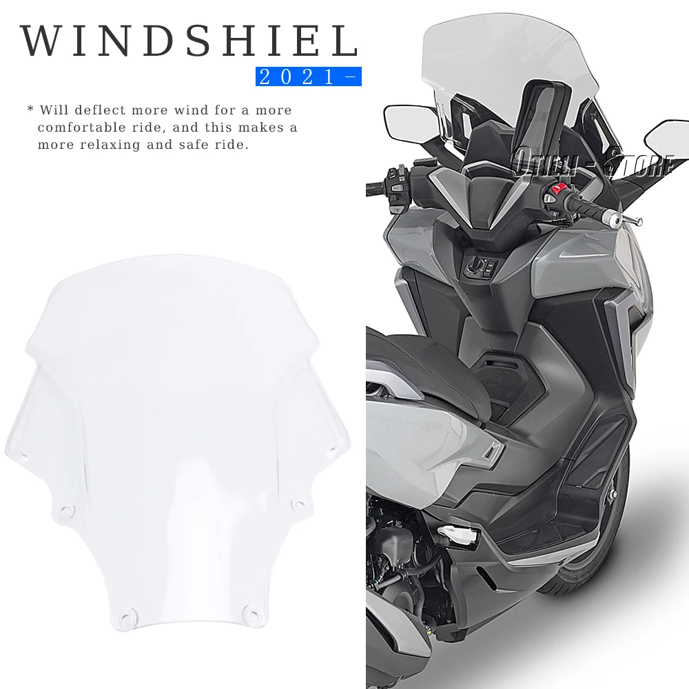 

Motorcycle Windscreen Screen Windshield Fairing Accessories For Honda Forza 350 Forza350 FORZA350 Nss 350 NSS350 2021 2022 2023