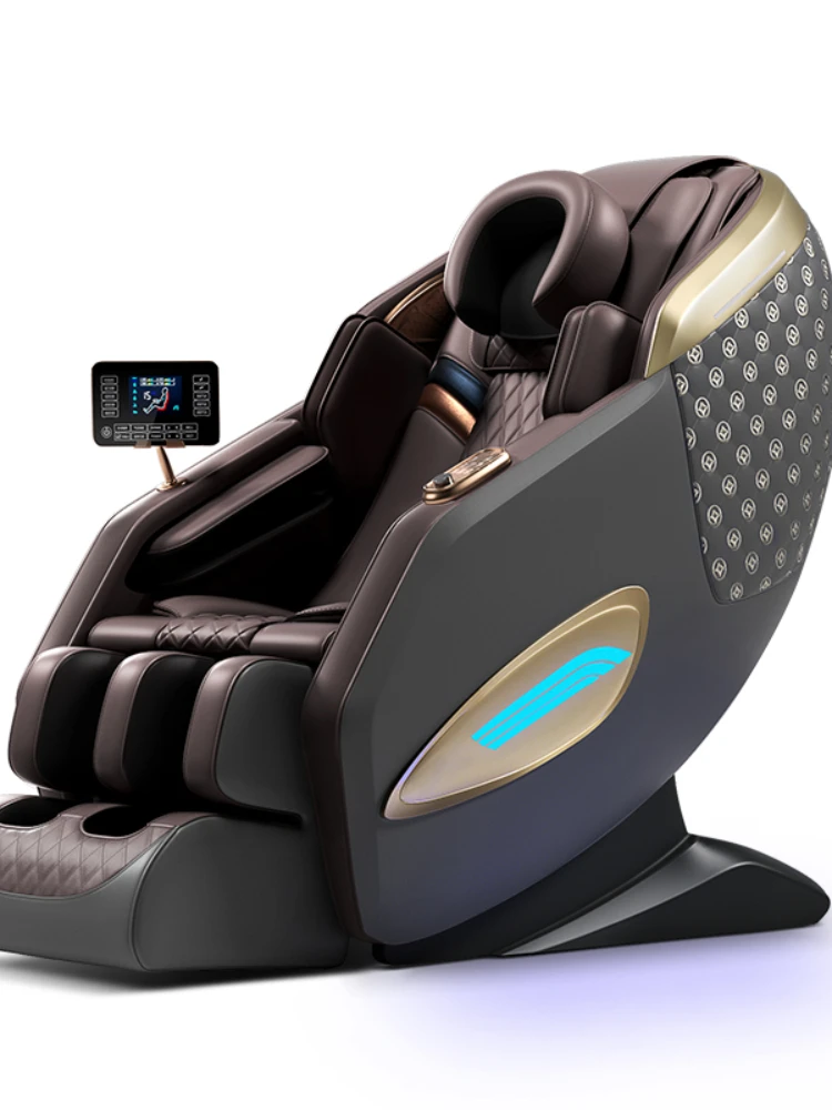 New 2023 LCD Remote Control Luxury Foot Spa Factory Price Kneading Zero Gravity Heating Blue-Tooth Full Body Massage Chair