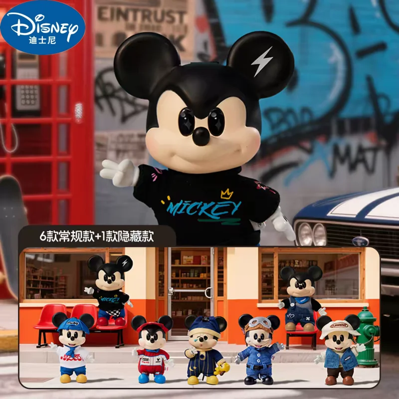 

New Genuine Mickey Disney Ootd Series Blind Box Toys Cotton Vinyl Plush Pendant Figure Doll Mystery Toy Birthday Ornament Gift
