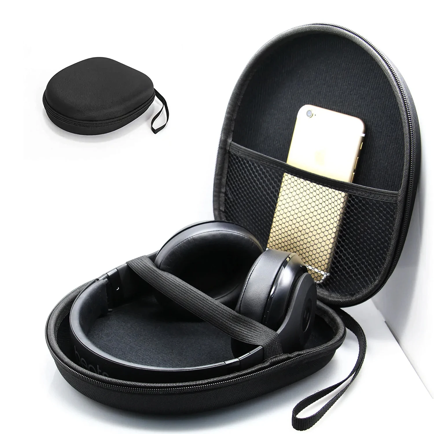 #Headphone storage box suitable for head-mounted portable headphones shockproof headphone bag/handheld headphone container
