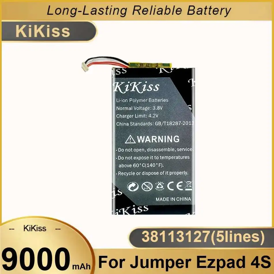 

9000 мАч для Jumper Ezpad 4S Ezpad4S планшетного ПК, ноутбука, замена премиум-класса 38113127, 5 линий