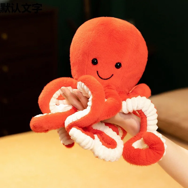 Simulation Octopus Plush Toy Realistic Eight-Armed Squid Stuffed Doll Kids Birthday Gift Home Decor Ornament