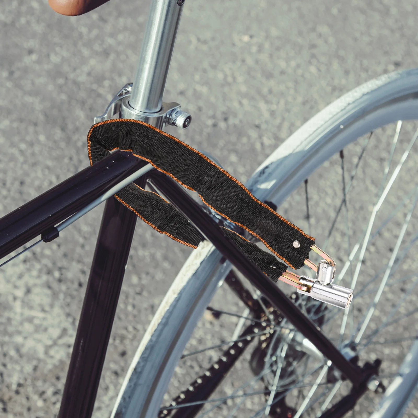 

Bike Bicycle Lock Bikes with Key Stainless Steel Locks Heavy Duty Anti Theft Chain