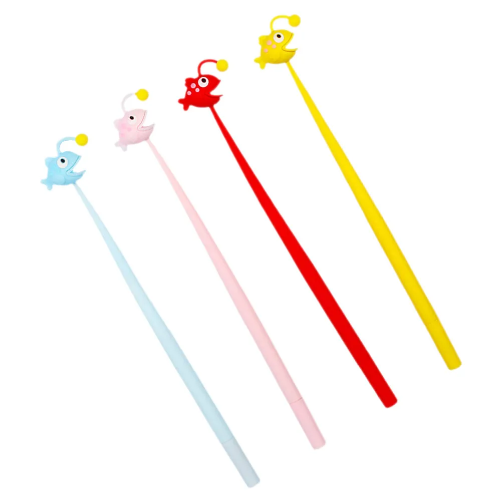 

4Pcs Creative Fish Ink Pens Kawaii Writing Pens for Notes Sketch Calligraphy Decorative Desk Accessories Stationery