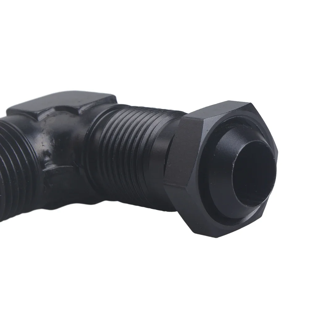 0 stopni 90 stopni AN6 AN8 AN10 Adapter złączki grodziowej 6AN 8AN 10AN Złączka do drutu Tab Rr Aluminium Czarny — zdjęcie 7