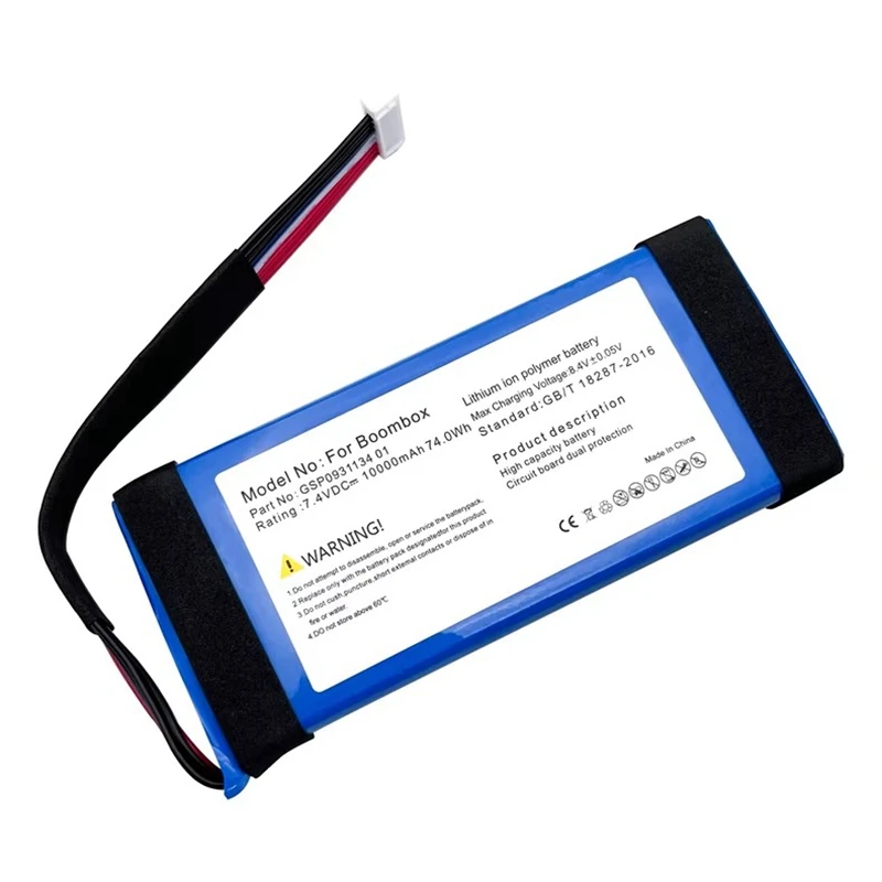

GSP0931134 01 7.4V 10000mAh BOOM BOX1 Speaker Lithium Battery Pack