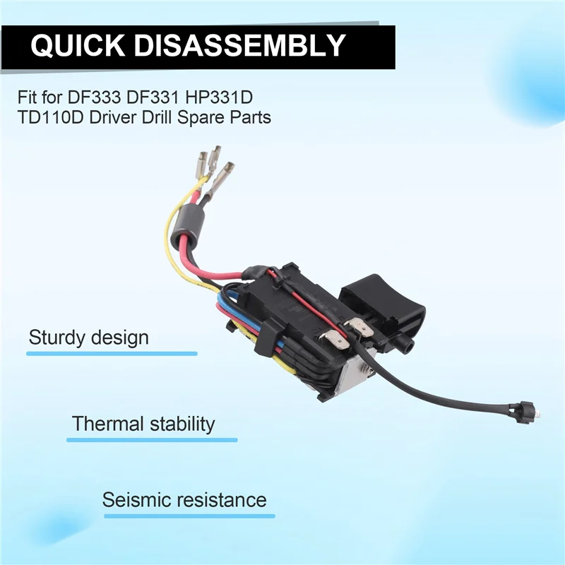 

Top Deals Trigger Switch Replacement 632J76-5 Switch Electric Drill Power Tool Accessories Drill Switch Replacement Power Tools