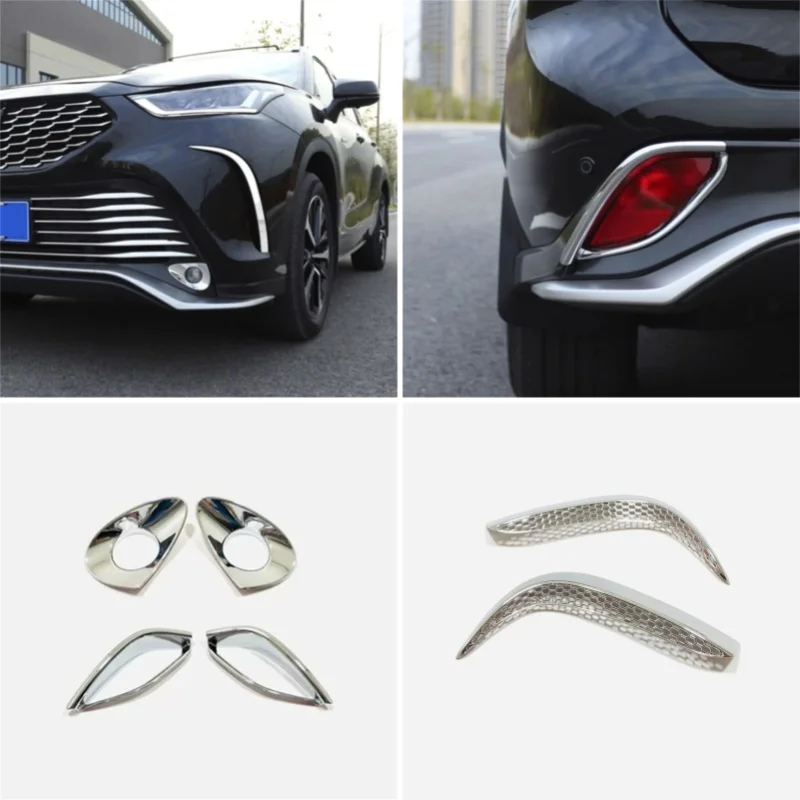 

For Toyota Crown Kluger 2022-2025 Chromium Styling Car fog light protection frame prevent scratches light concentration sticker