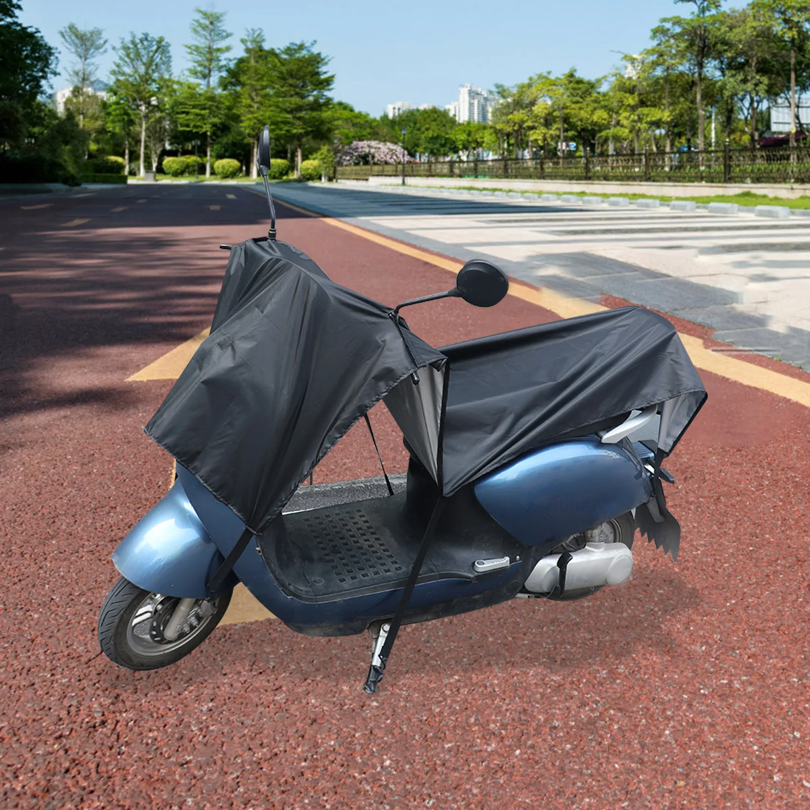 

Rain Cover Motorcycle Scooter Electric Bike Large Size Oxford Cloth UV Protection Dust Proof Storage Cover Outdoor Indoor