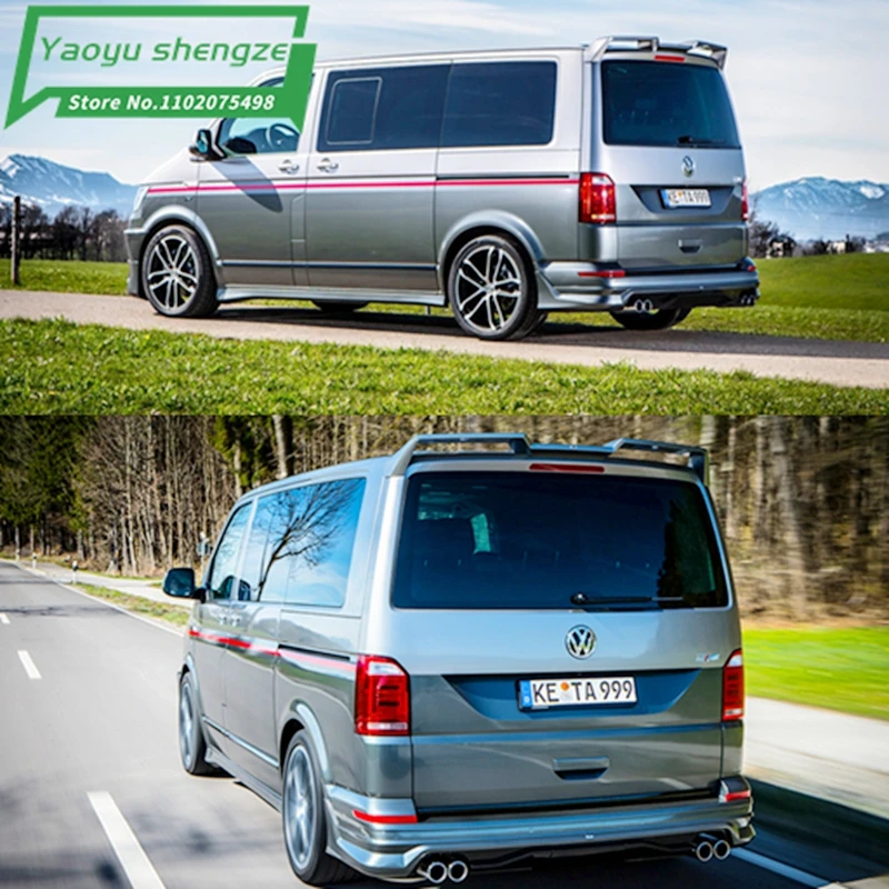 

Спойлер для Volkswagen Multivan T6 MPV, задний спойлер на крышу, окно, крыло 2015-2019, материал ABS, грунтовка и краска для выпечки, цвет 5