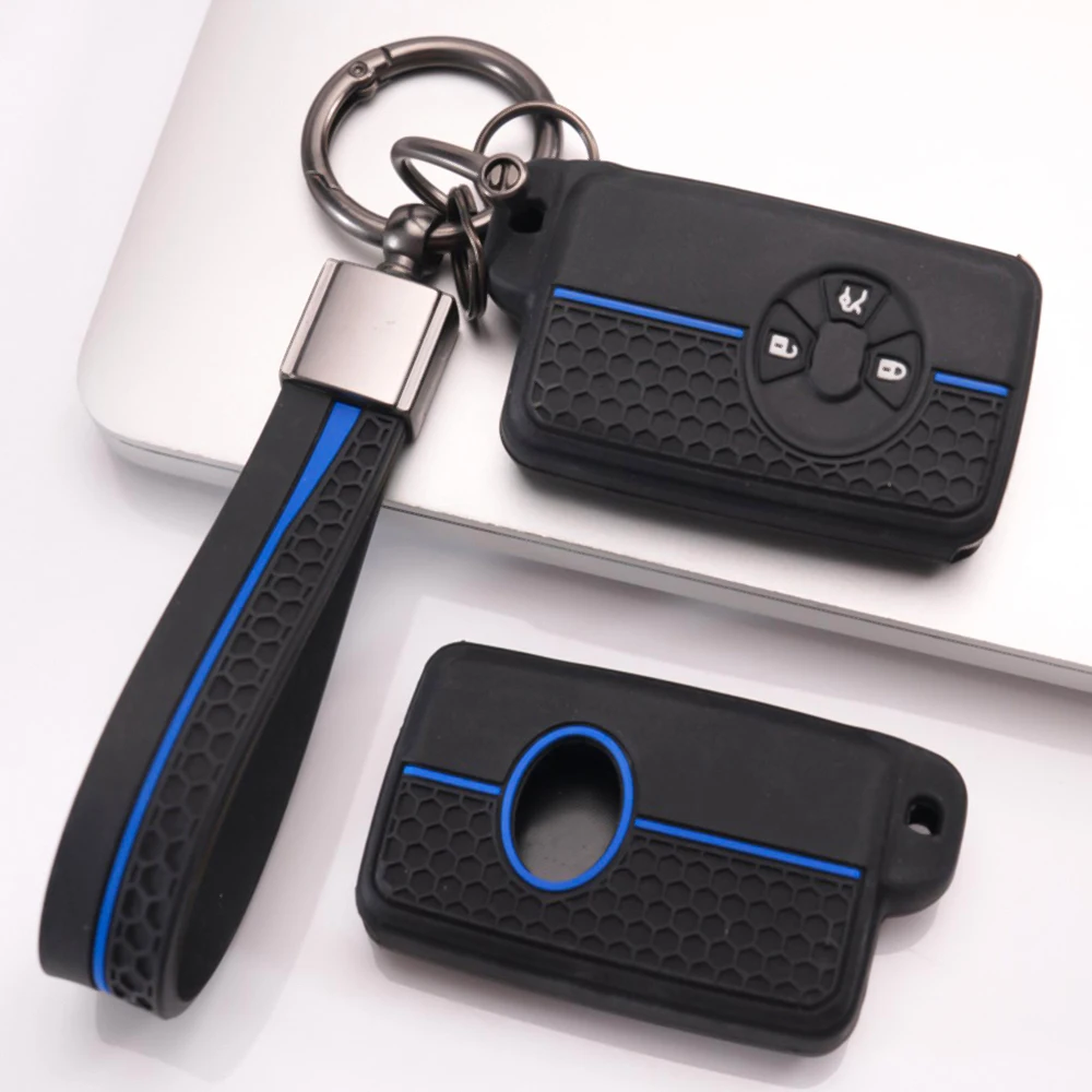 Smart Key Shell With Chain For Toyota RAV4 Camry Prius Alphard Vellfire Estima Auris Premio Highlander Prado Crown Easy Install