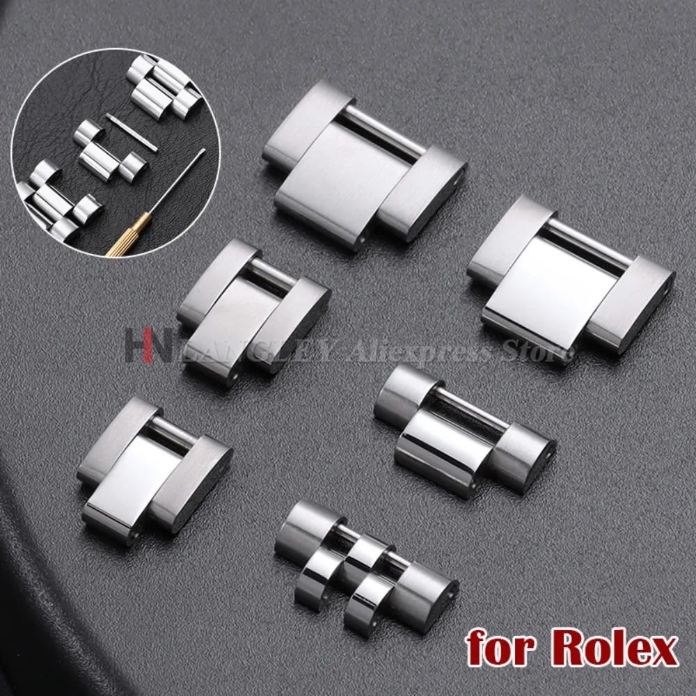 10*4,8mm/16*8mm/16*9mm Edelstahl-Verlängerungsstück für Rolex Oyster für Jubilee Uhrenarmband für GMT Submariner Ditona Band
