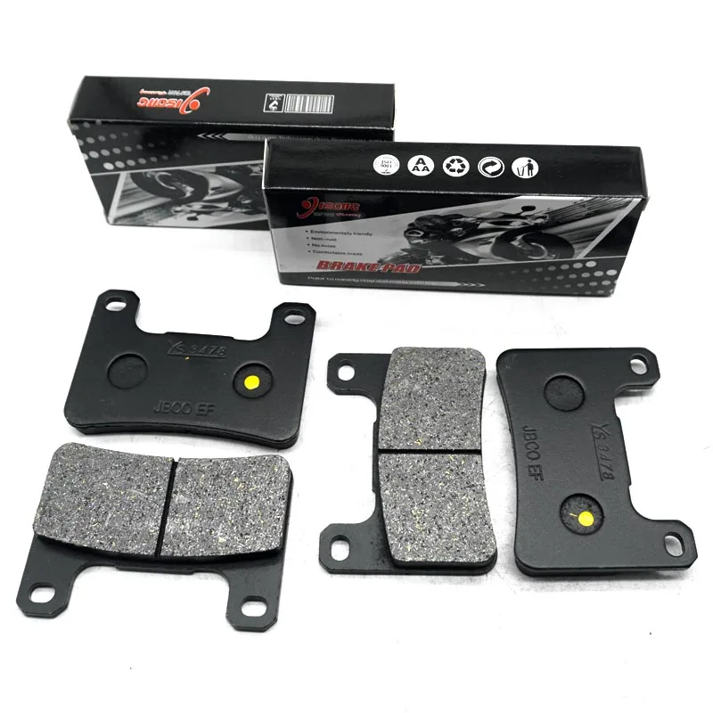 For SUZUKI GSX1300R Hayabusa 2008 2009 2010 2011 2012 GSX1300RZ GSX 1300 RZ R Motorcycle Front Rear Brake Disc Pads Kit Set