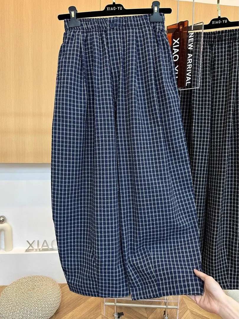 

Свободные брюки-харланы с эластичным поясом для мужчин и женщин, повседневные широкие длинные брюки в корейском стиле, осенне-зимние брюки