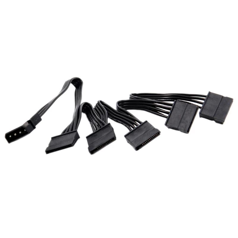 Linha de alimentação do disco rígido, 4 pinos para 5 Sata, 1 ponto 5 Multi-Interface
