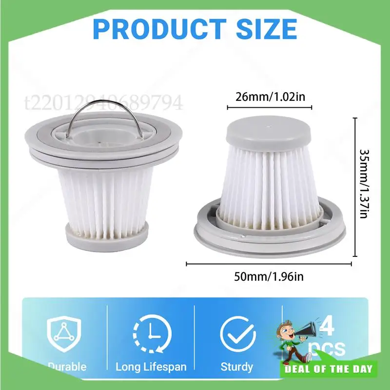 -ABPO Anwor HEPA フィルター Xiaomi 掃除機ミニハンドヘルド掃除機 Hepa フィルター Xiaomi Mijia ハンドヘルド掃除機