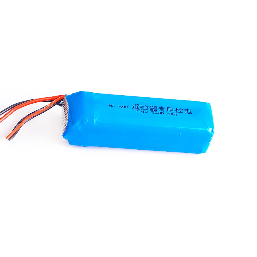 7.4V Rechargeable Lipo Battery and charger for Frsky Taranis X9D Plus Transmitter Toy Accessories 2S 7.4v 3000mAh toys battery