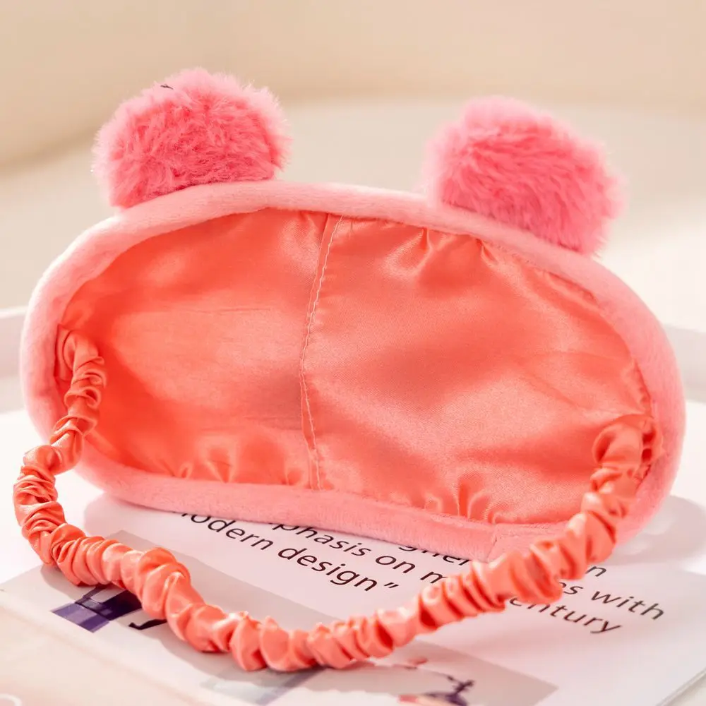 Miniso Sleep Eye Mask Cute Stitch Portable Sleep Light Blocking peluche maschera per gli occhi strumento per la protezione degli occhi da viaggio