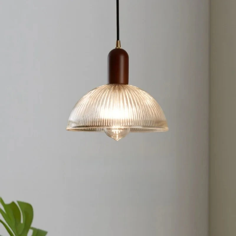 Postmodern Designer Hanging Lamp for Living Room Bedroom Restaurant Cafe Japan Vintage Glass Pendant