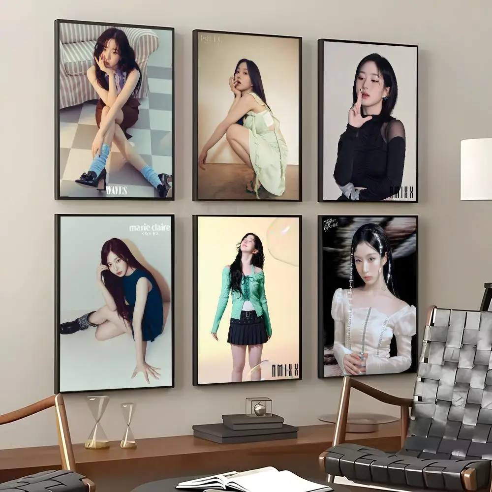 K-pop Idol Haewon Poster Self-Adhesive Waterproof Wall Stickers Coffee Bar Home Wall Decor