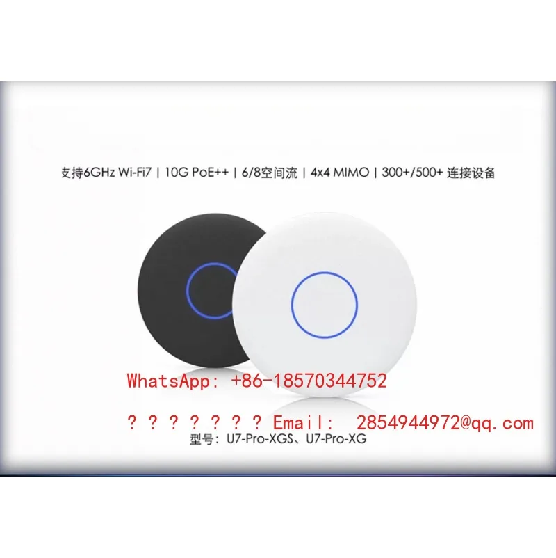 U7-Pro-XGS WiFi 7 Ceiling Mount AP Tri-Band 2.4G/5G/6GHz 10GbE PoE++ Enterprise Access Point Seamless Roaming