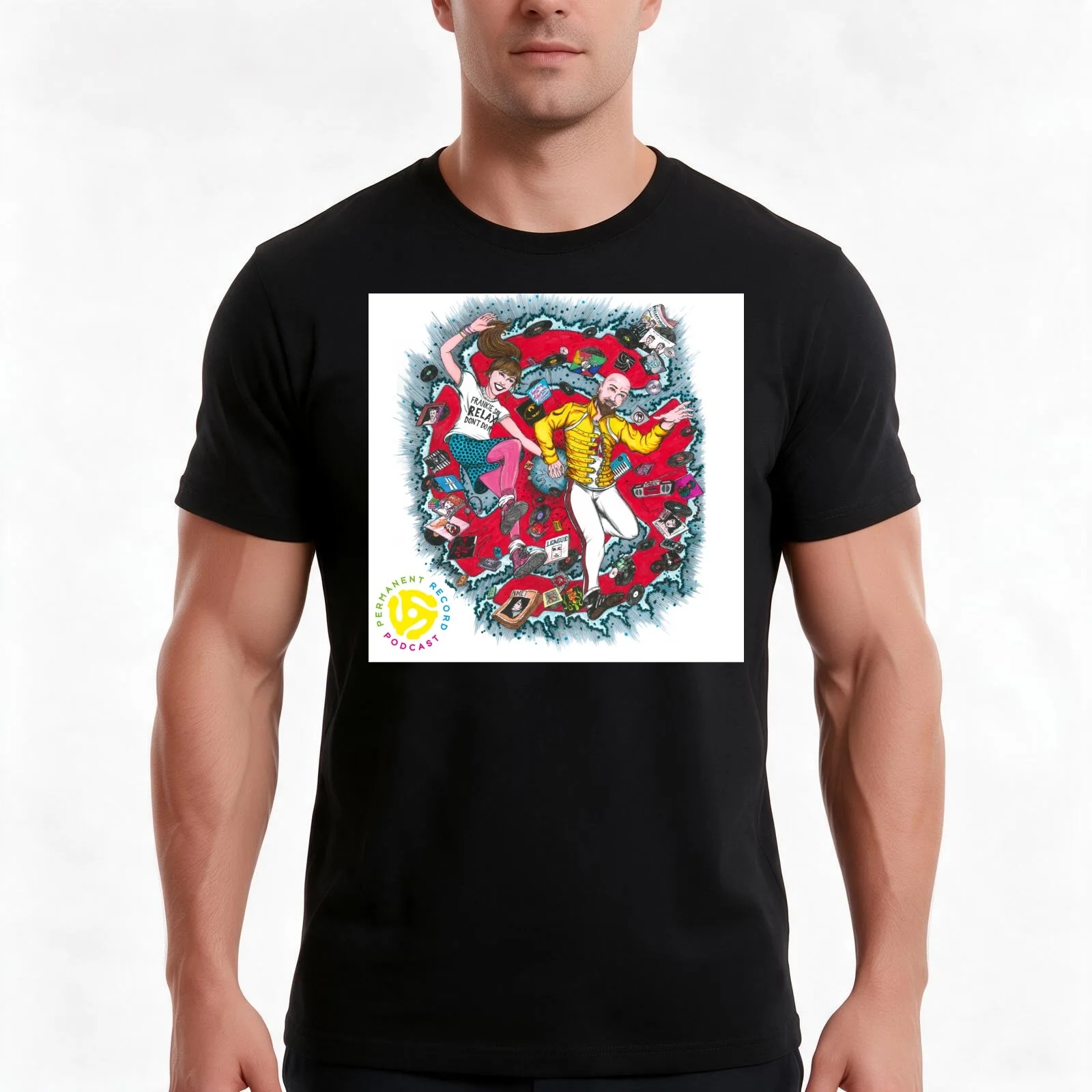 Permanent Record Podcast (Color) T-Shirt Summer Casual Cotton Tee Oversized Streetwear Tops Vintage Graphic Print
