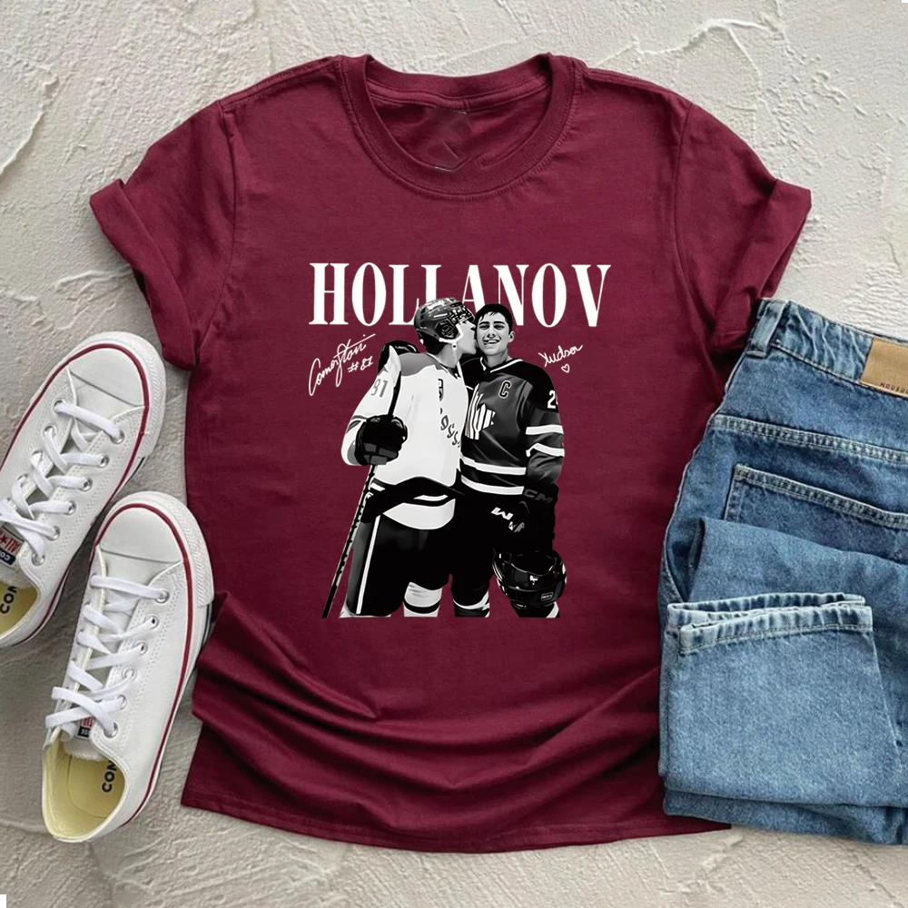 Heated Rivalry Inspired Shirt Hollanov T-shirt Hudson Williams Connor Storrie Tshirt Ilya Rozanov Shane Hollander Shirts Tops view 6