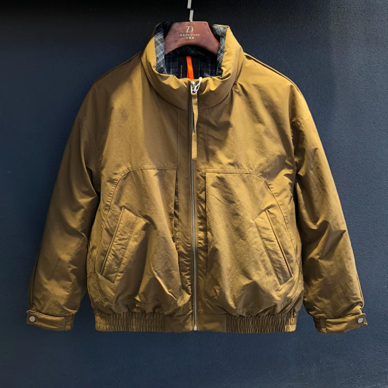 Winterwarm donsjack voor heren is modieus, veelzijdig, casual, eenvoudig, trendy, hoogwaardige koudebestendige outdoorkleding