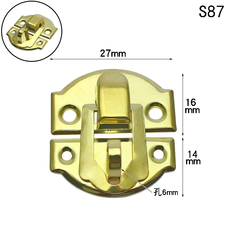 

20pcs Steel Jewelry Box Latches Durable Wooden Box Locks Easy Install Decorative Hooks Suitable for Gift Wine Toolbox