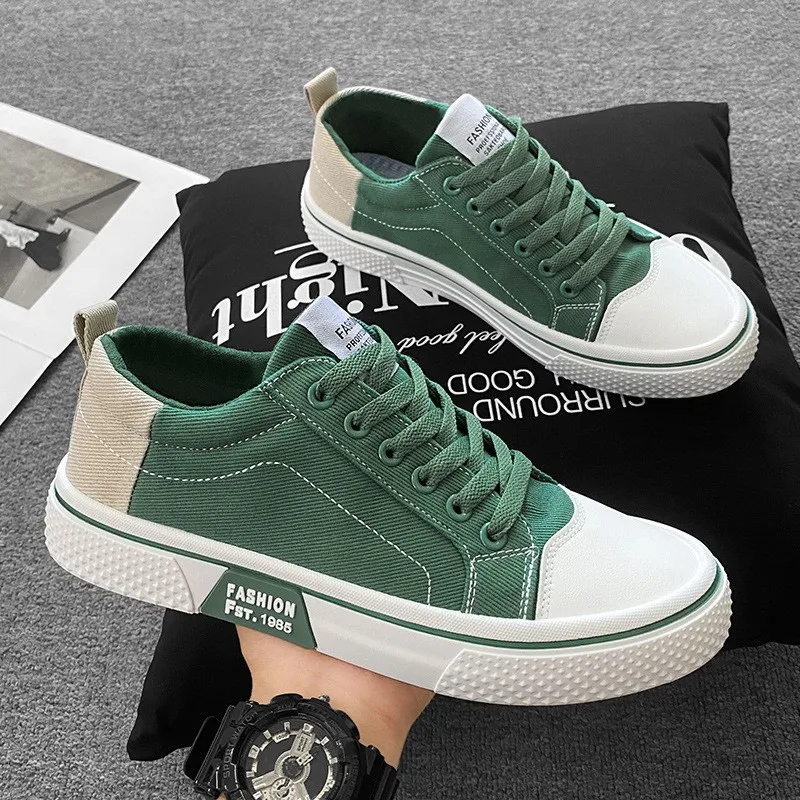 أحذية رياضية كاجوال للرجال موضة الأزرق حذاء قماش رجالي تنفس تنوعا أحذية التزلج للرجال حجم كبير 46 أحذية رياضية