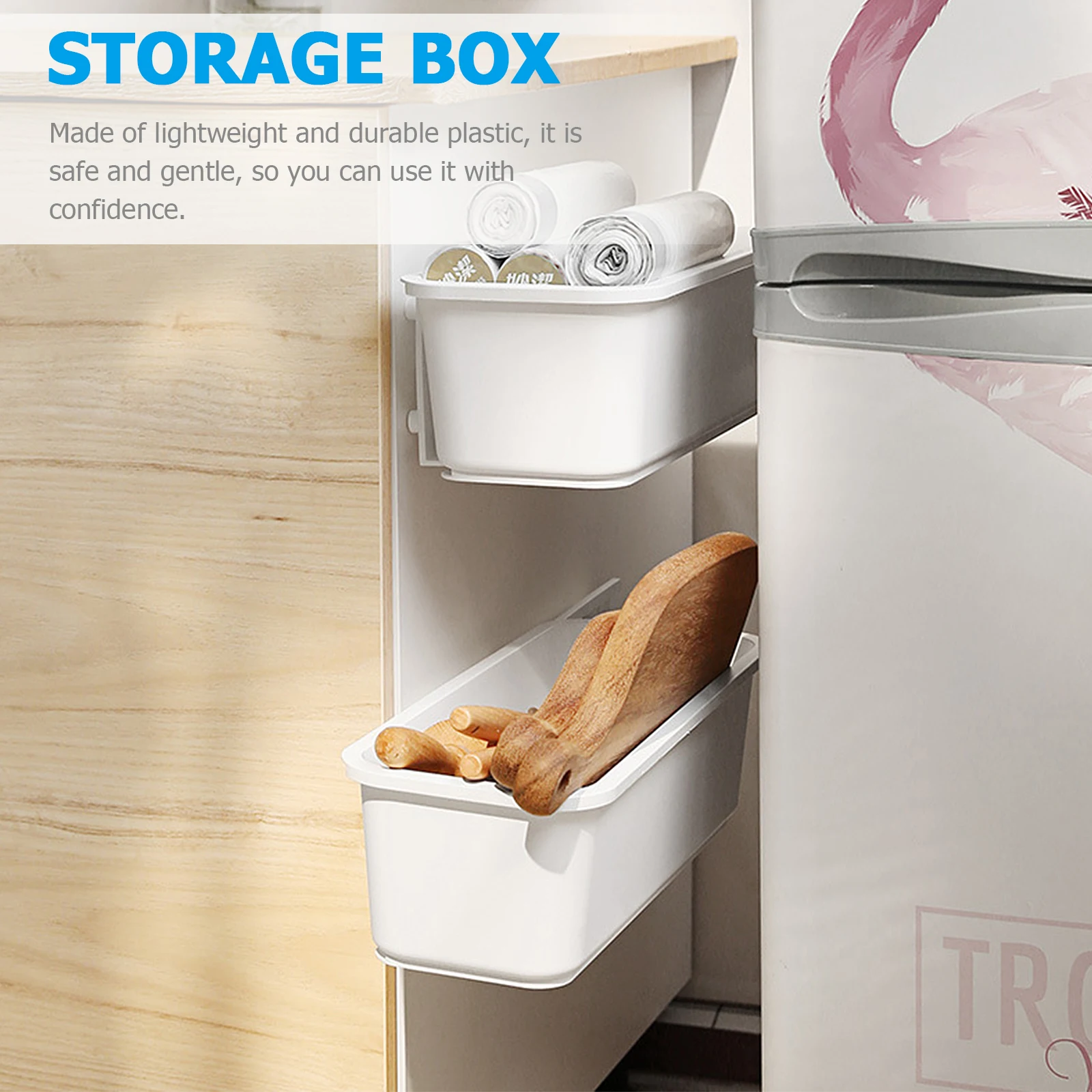 1 set Drawer Boxes Lightweight Plastic Kitchen Organizer Sundry Storage Container Cutlery Fork Spoon Stationery Holder