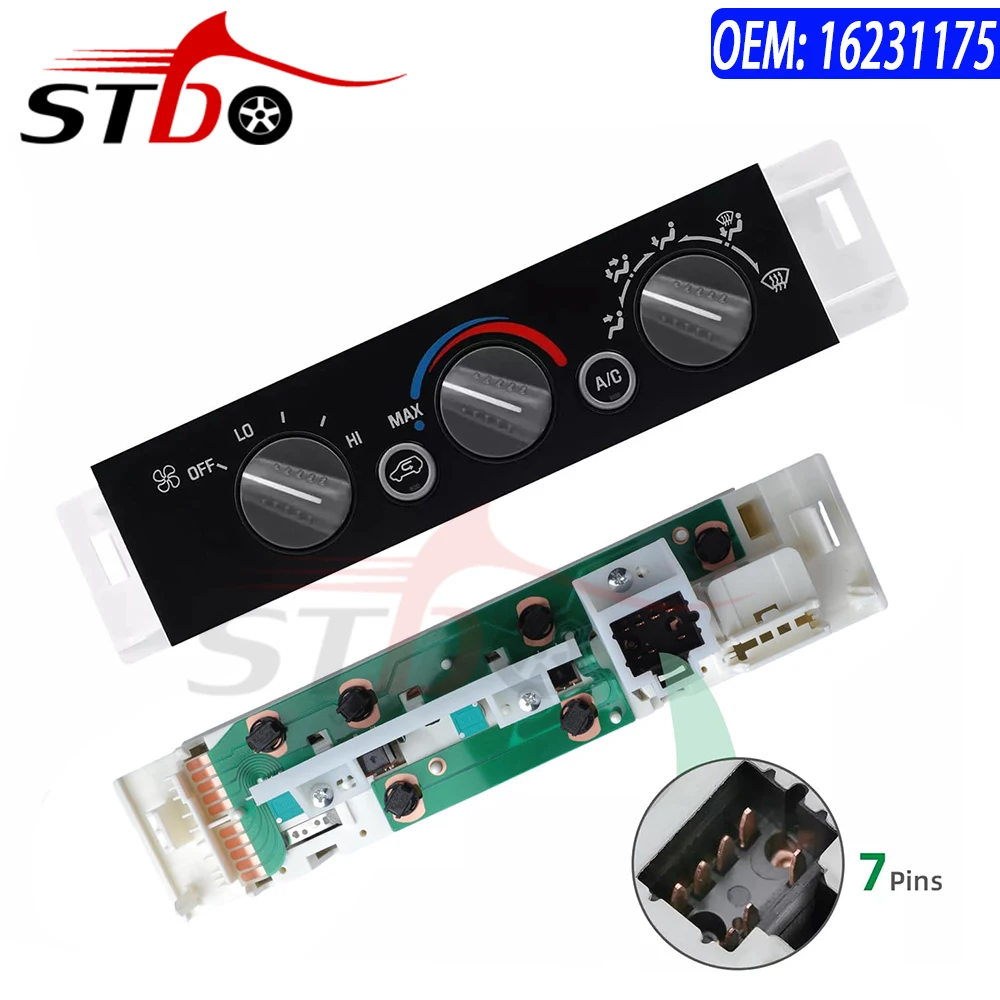 

16231175 9378815 599-007 Heater Control Panel Climate Control Module Switch For Chevy GMC Yukon 1996 1997 1998 1999 2000