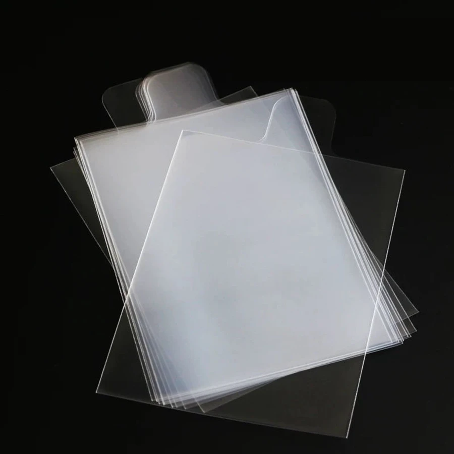 100-1000 Stück 65*90mm Transparente Kartenhüllen mit Erhöhung, passend für YuGiOh-Spielkarten, Schutzhülle, Sammelmappe, Etui – Detail 9