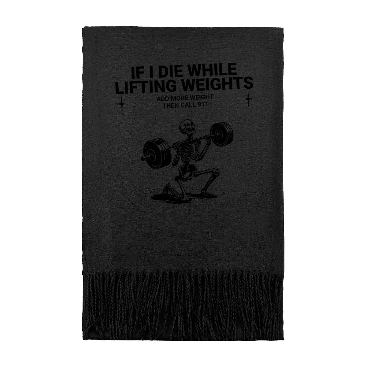 

Тяжелая атлетика Death Humor Женщины Мужчины Зимний теплый мягкий шарф на шею Шаль унисекс