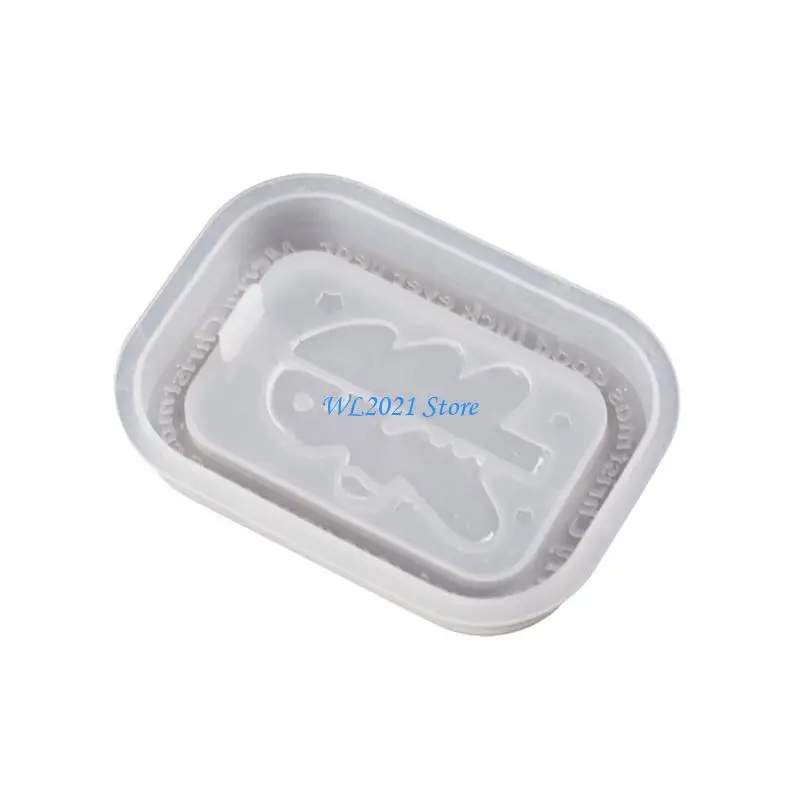 

G5GC Christmas Tree Snowflake Silicone Mold Wall-mounted Snowman Flower Mold DIY Keychain Pendant Epoxy Resin Crafting Mold