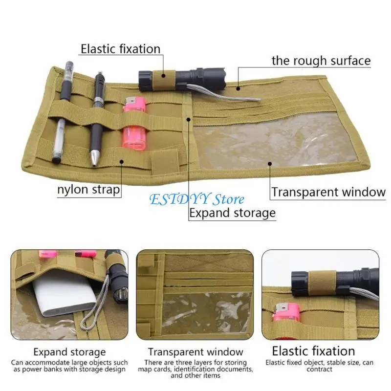 G6DE Multifuntional Sun Visors Storage Bag Secure Document Holder Compact for Drivers Essential Eyewear