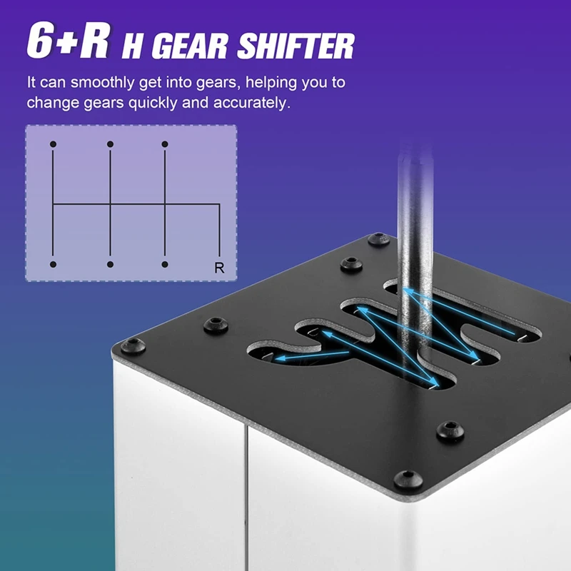รายวัน 6 + R USB จําลอง Shifter สําหรับ ATS ETS ฝุ่น WRC Sim Racing เกม H เกียร์ Shifter สําหรับ Logitech G29 G27 G25 G920 T300RS/GT