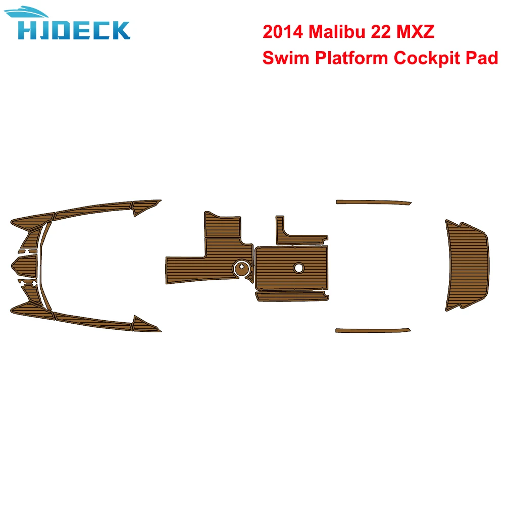 

2014 Malibu 22 MXZ Swim Platform Cockpit Boat Cover Accessories EVA Foam Teak Deck Floor Pad Mat Customizable