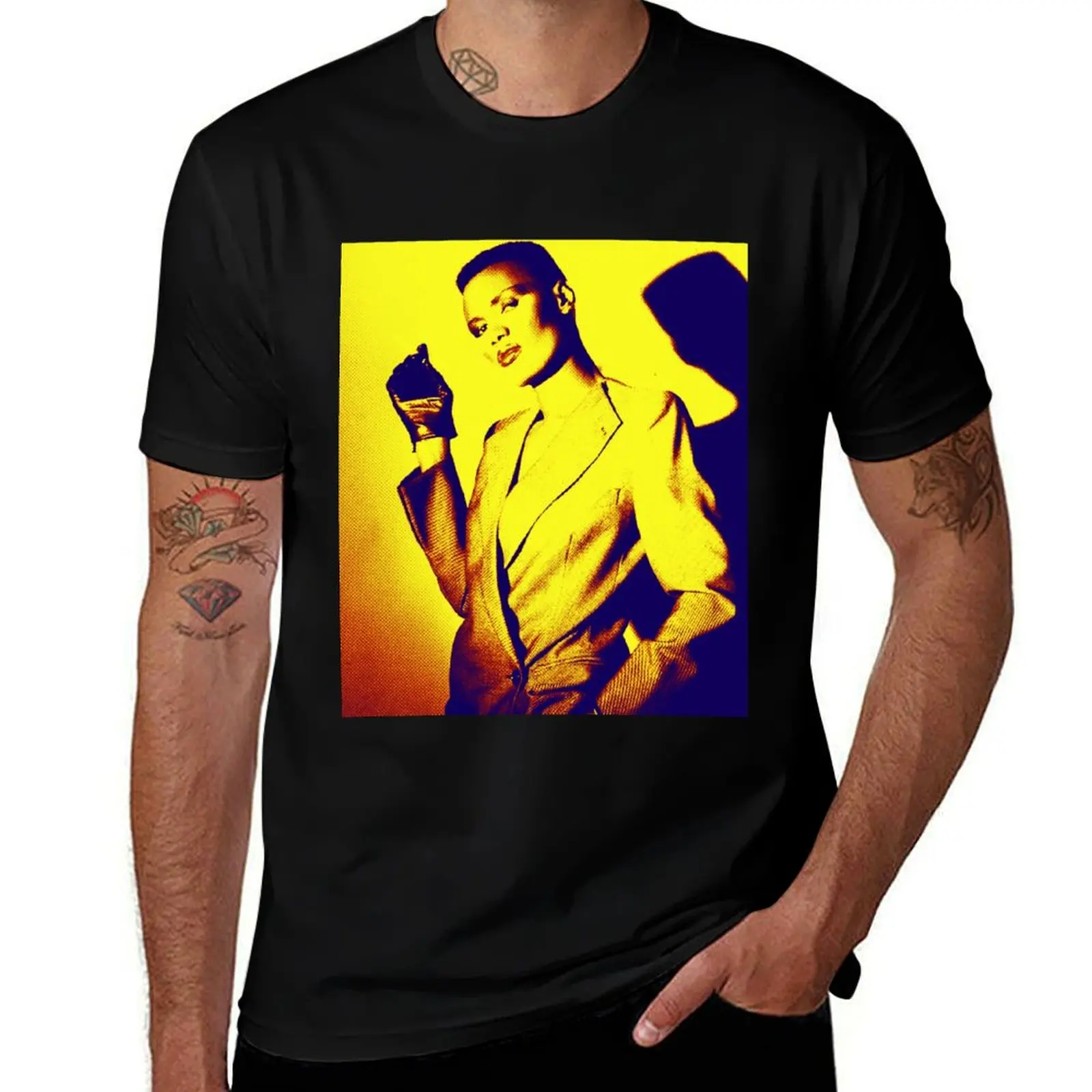 

Grace Gloves Yellow T-Shirt Soft Anti-Shrink Cotton Tee