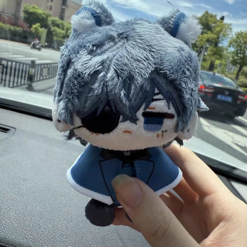 Novo 12cm anime preto mordomo pelúcia ciel phantomhive sebastian · michaelis chaveiro macio mochila decoração brinquedos de natal presentes