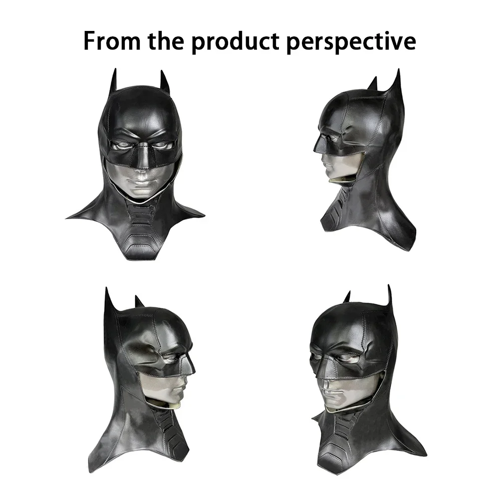 قناع باتمان اللاتكس الاحترافي - غطاء رأس لزي فارس الظلام الدقيق لفيلم الهالوين التنكرية وأحداث الأفلام جودة الفيلم #5