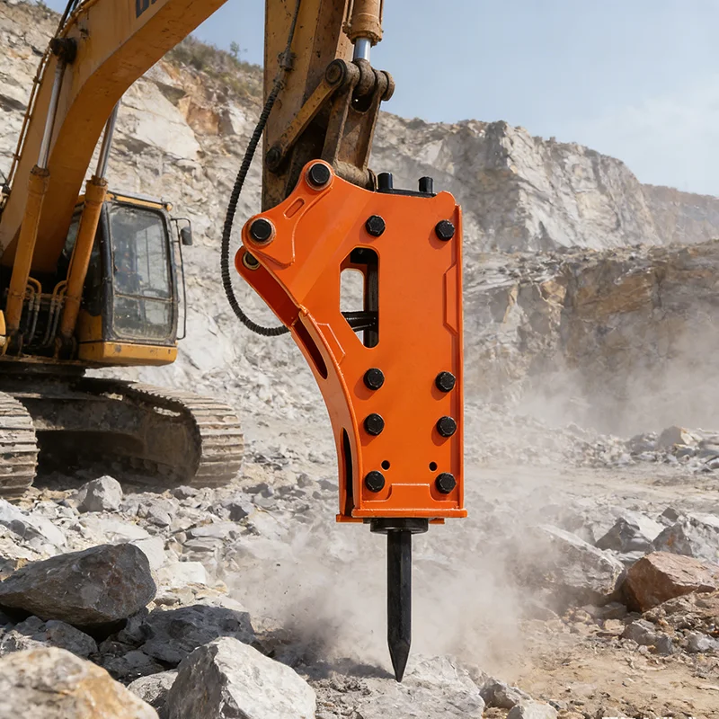 Multifunctional Hydraulic Breaker Hammer For Digger Wide Application In Demolition Mining Road Construction