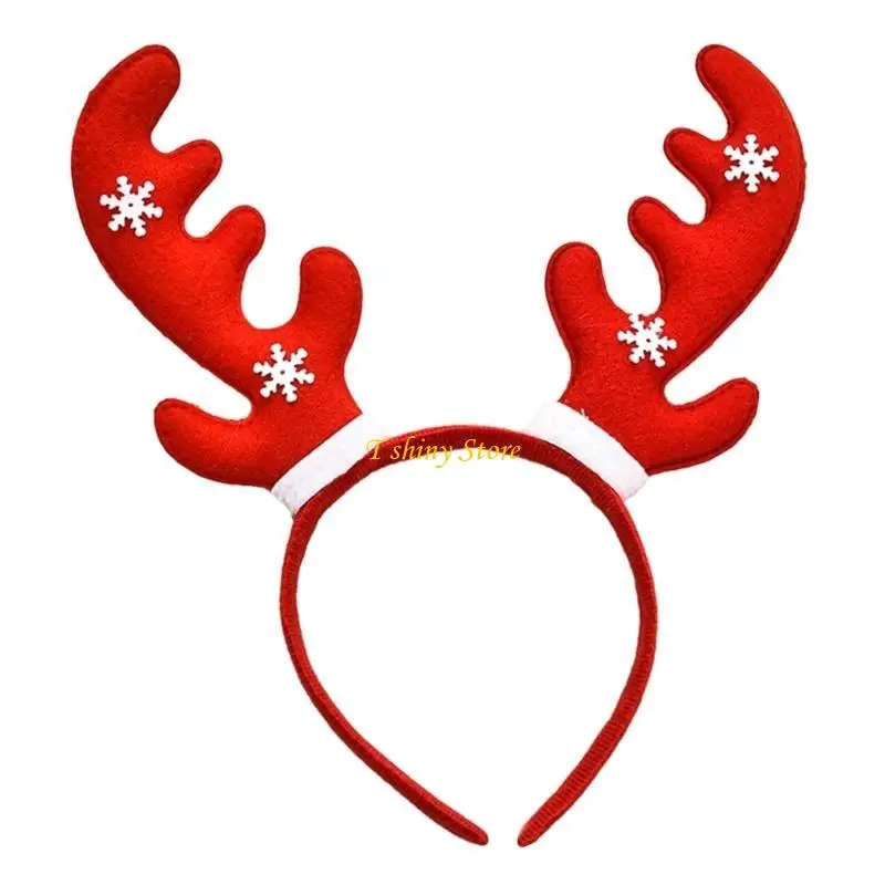 N58F Christmas Decorative Hair Hoop New Year Party Santa/Tree Headband Party Props