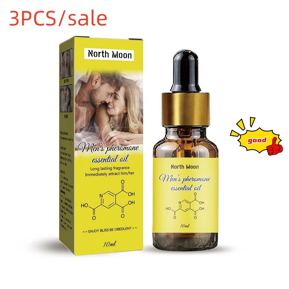 3pcs Pheromone Infused Essential Oil 10ml Pheromone Oil For Men To Attract Women Unisex Fragrance Oil Pheromone Oil Smell remove