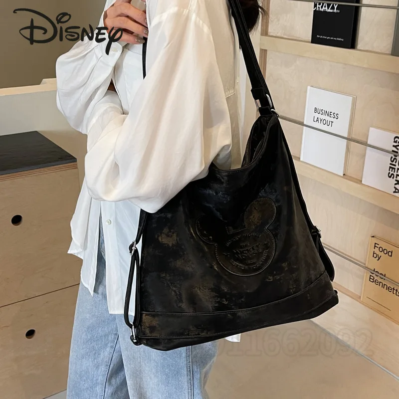 Borsa a tracolla da donna nuova Disney Mickey borsa da donna di moda di marca di lusso zaino da cartone animato di grande capacità multifunzionale